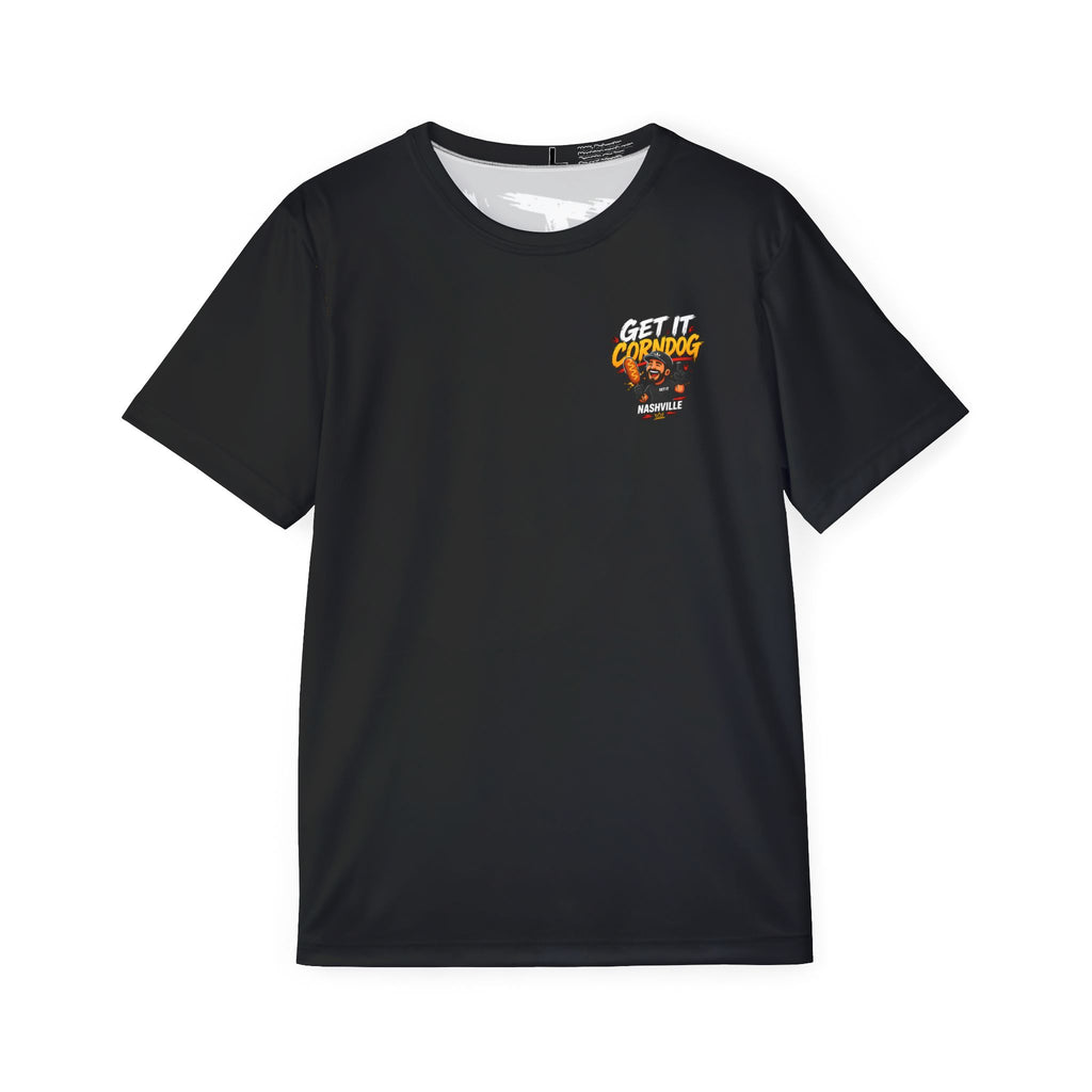Get It Corndog Sports Jersey — Graphic Men's Athletic Tee (Nashville, Good Vibes)